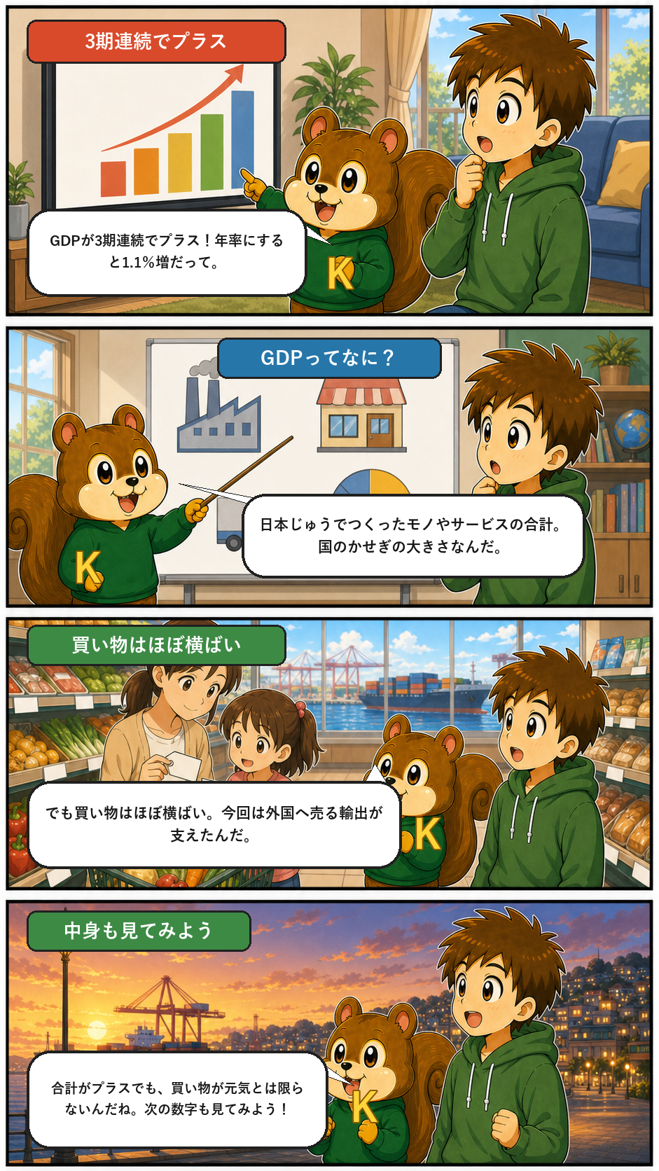 きのうのトップニュースを4コマまんがで解説