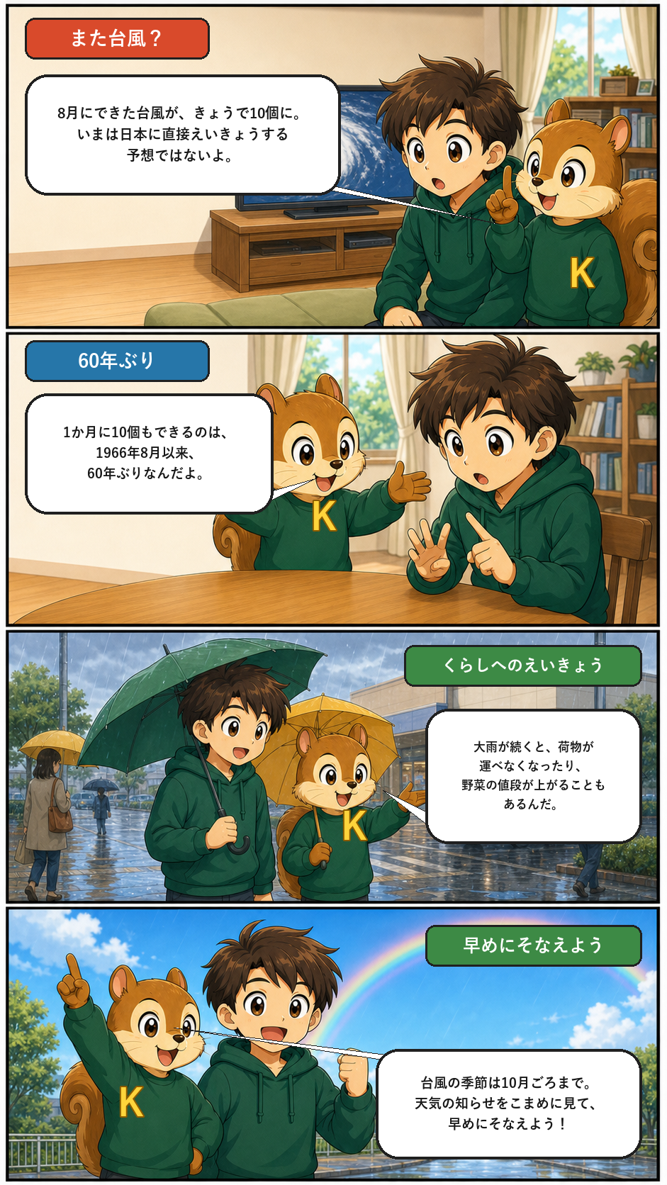 きのうのトップニュースを4コマまんがで解説