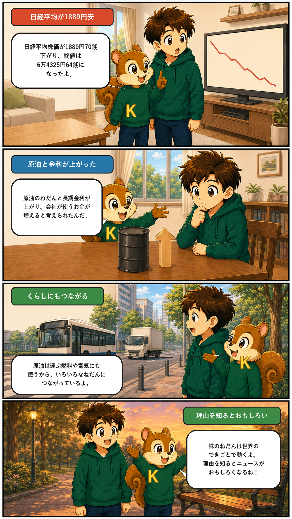 きのうのトップニュースを4コマまんがで解説