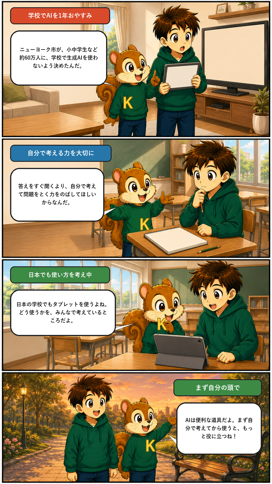きのうのトップニュースを4コマまんがで解説