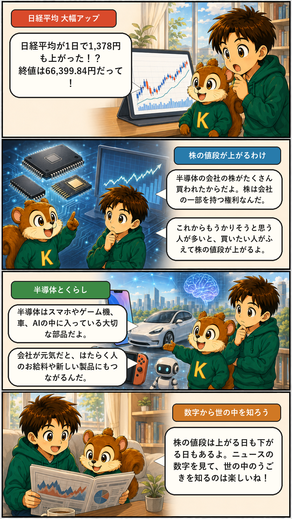 きのうのトップニュースを4コマまんがで解説