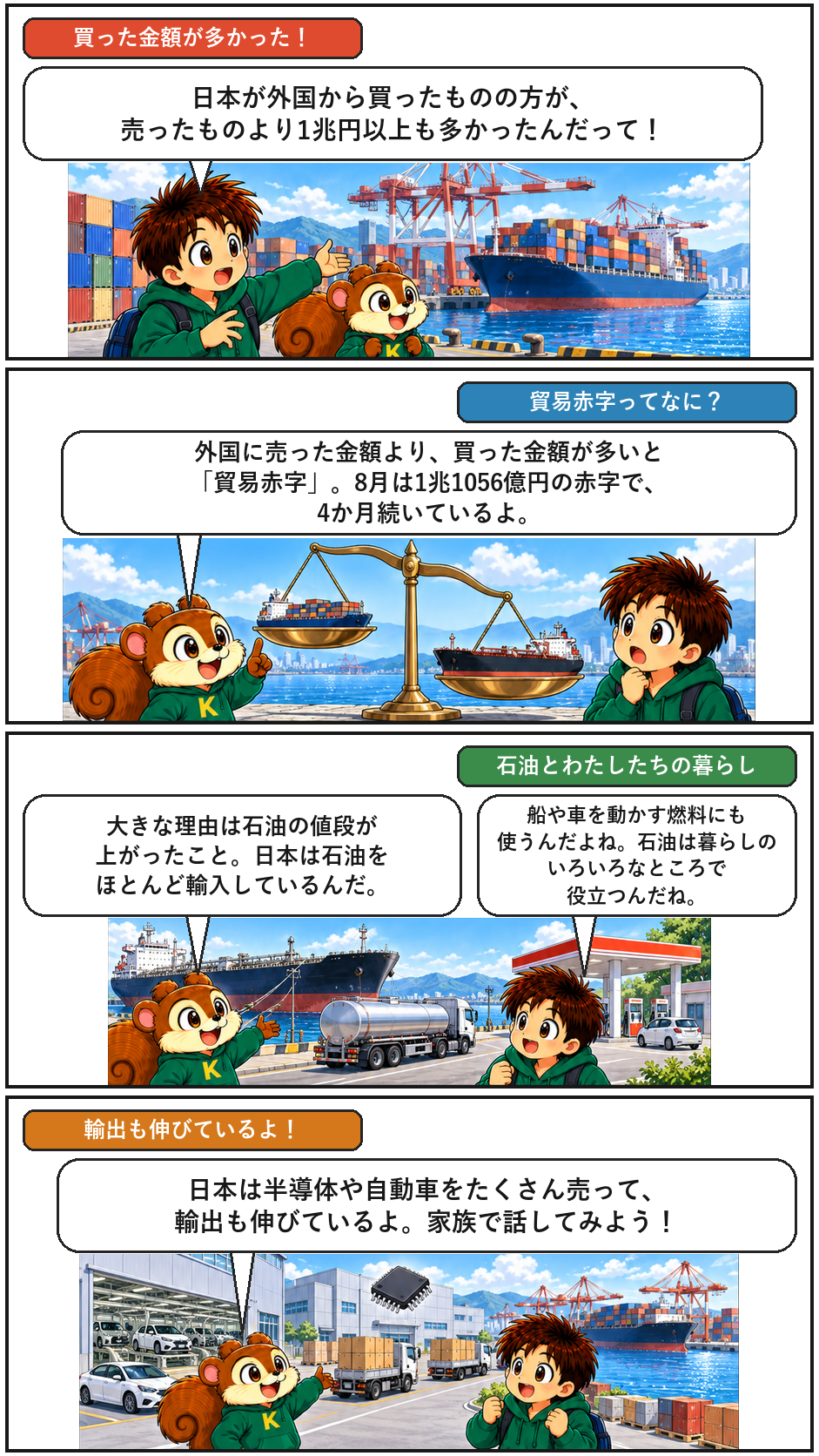 きのうのトップニュースを4コマまんがで解説