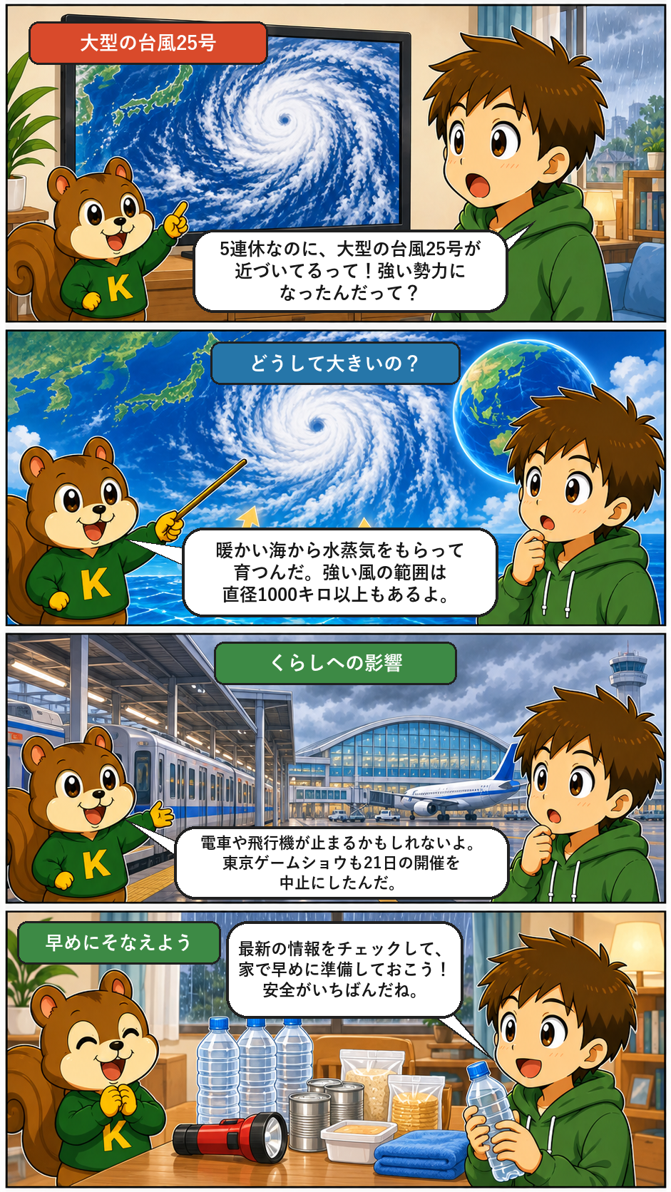 きのうのトップニュースを4コマまんがで解説