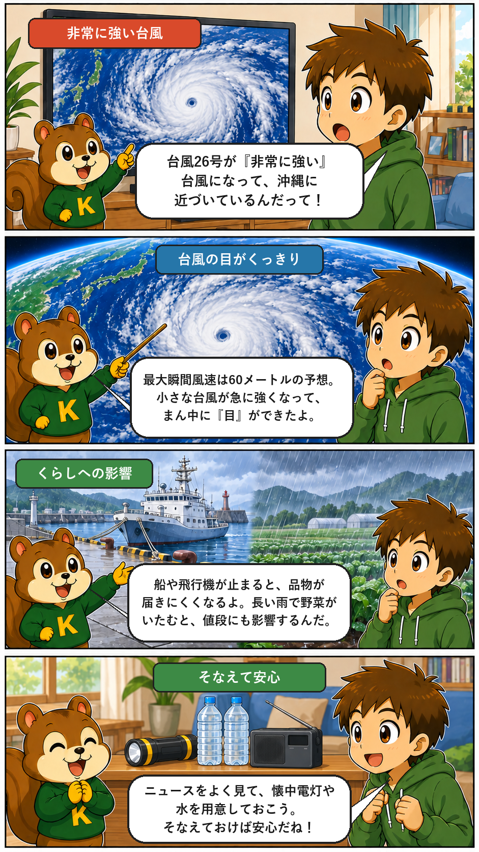 きのうのトップニュースを4コマまんがで解説