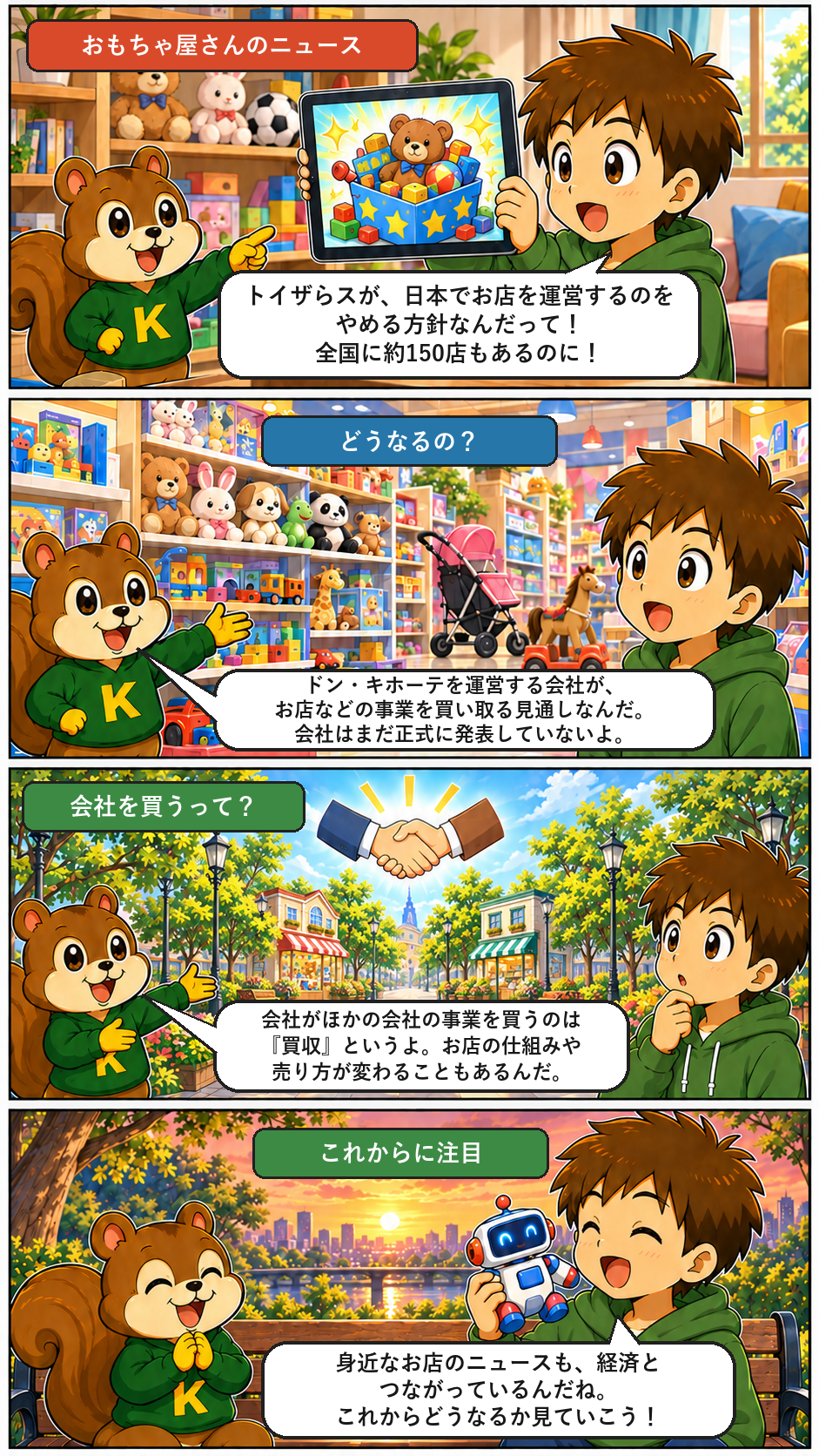 きのうのトップニュースを4コマまんがで解説