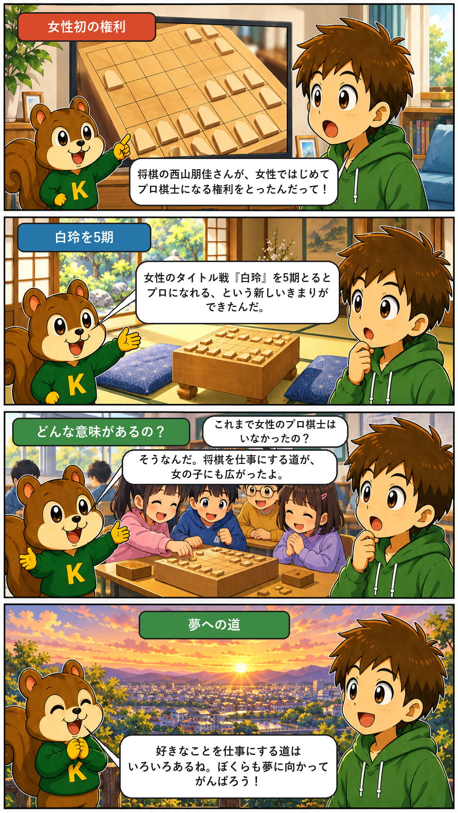 きのうのトップニュースを4コマまんがで解説