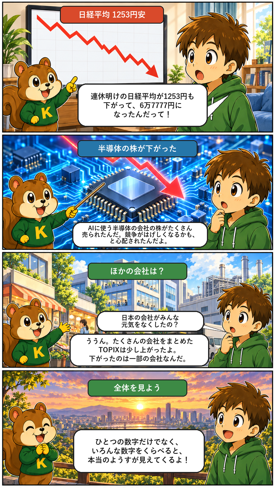 きのうのトップニュースを4コマまんがで解説