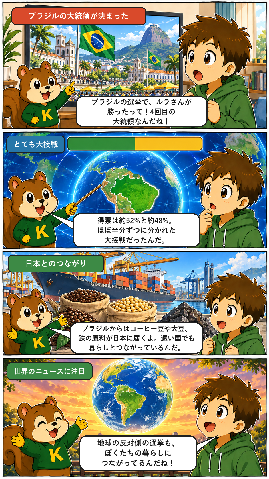 きのうのトップニュースを4コマまんがで解説