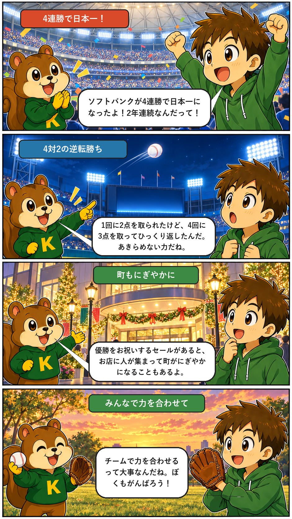 きのうのトップニュースを4コマまんがで解説